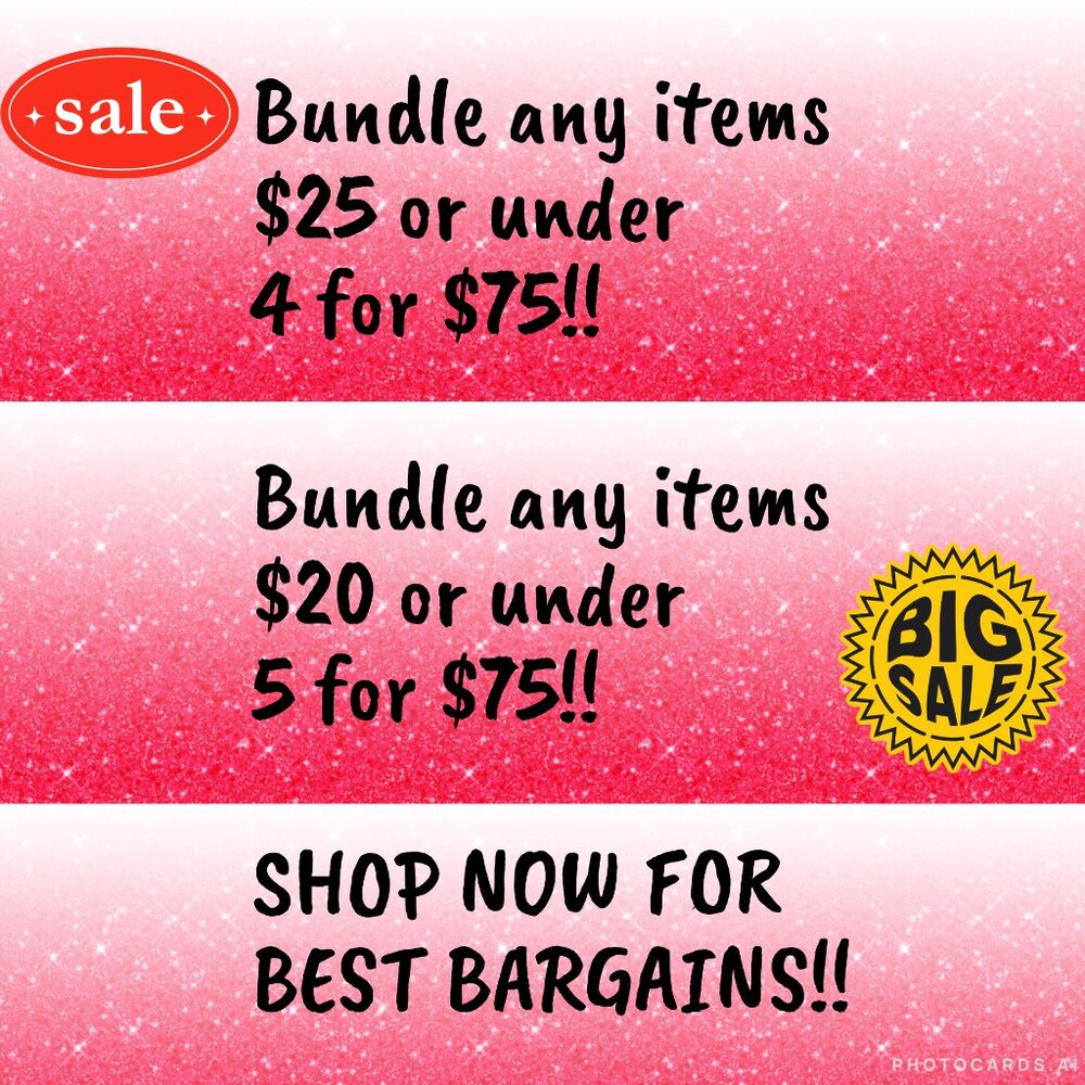BUNDLED ITEMS SALE!